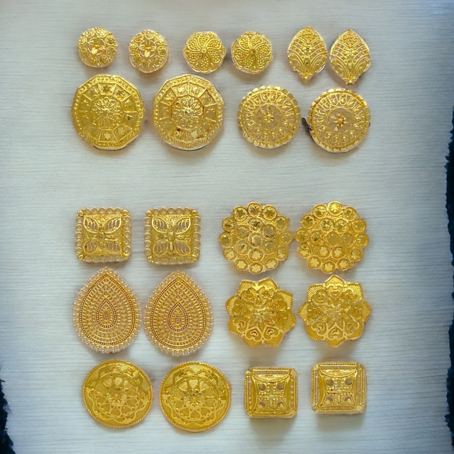 Gold Stud Earring Combo