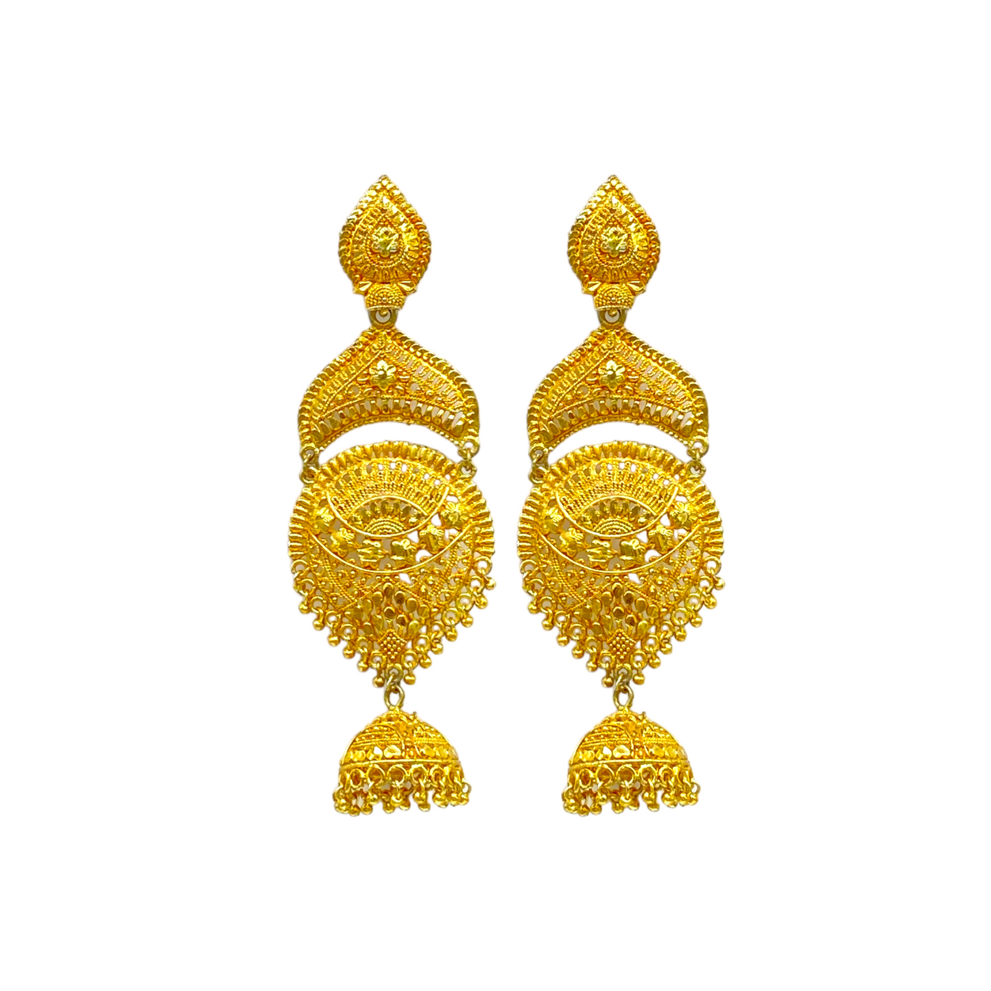 Gold Traditional Daangler Earring