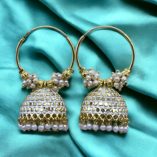 Color Earring with Stunning Doted Design