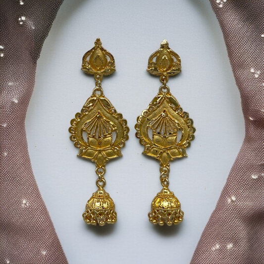 Gold long Earring