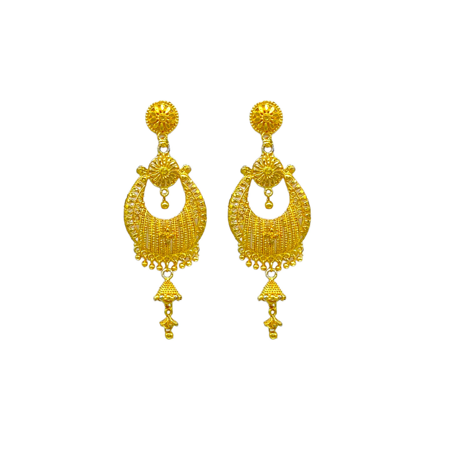 Gold Trendy Chandbali  Earrings