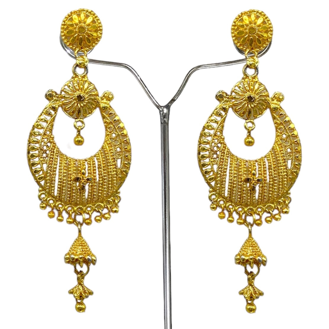 Gold Trendy Chandbali  Earrings
