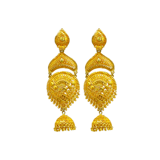 Gold Traditional  Daangler Earring