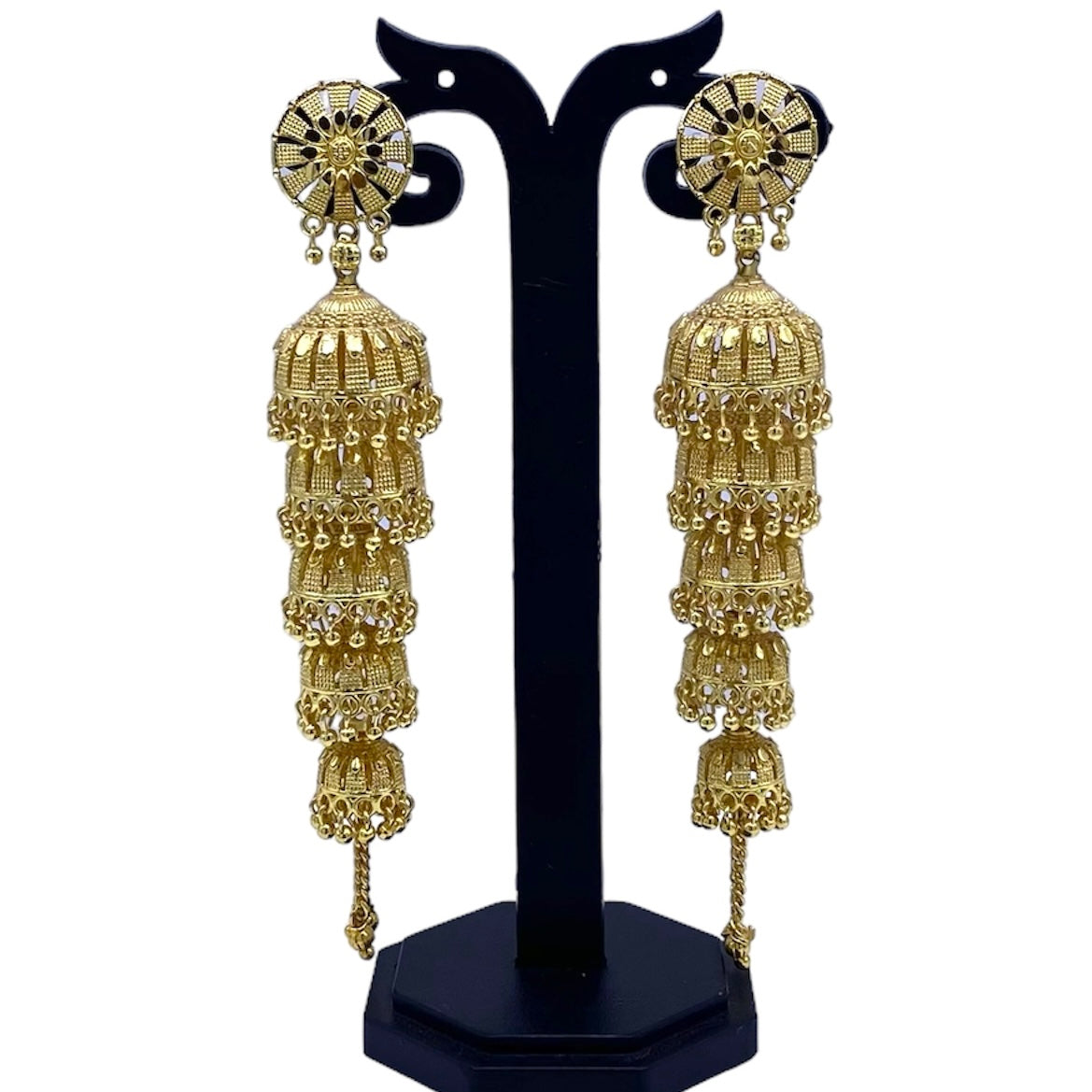 Gold Five Zumkha Earring