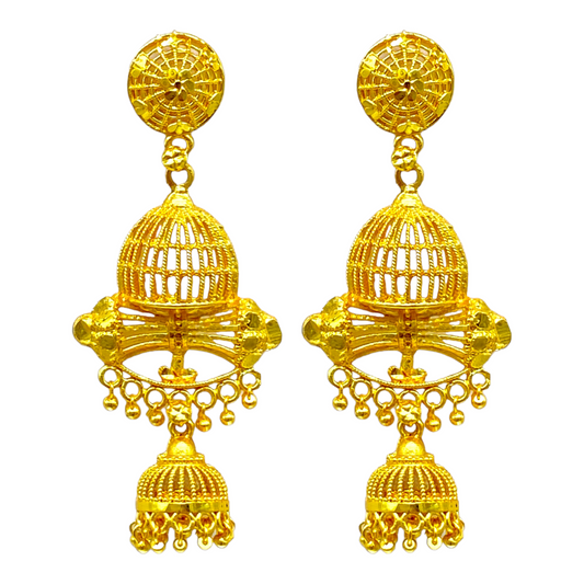 Gold Dazzling Dangler Earrings