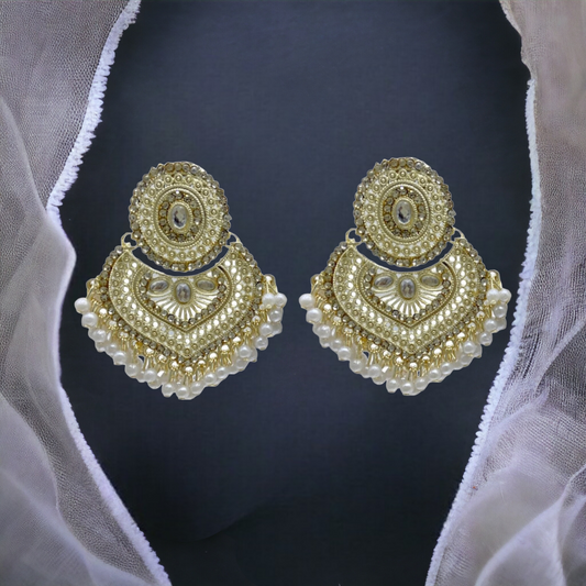 White Gold Earrings