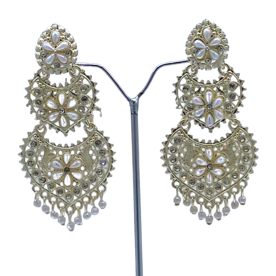 White Gold Earrings