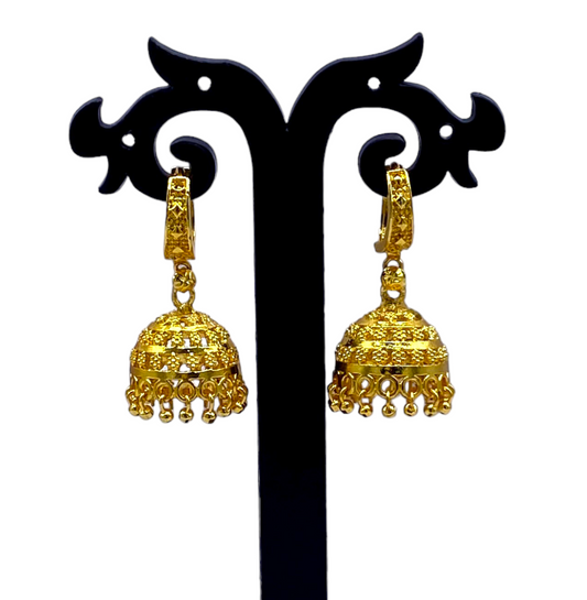 Gold Zumkhi Bali Earring