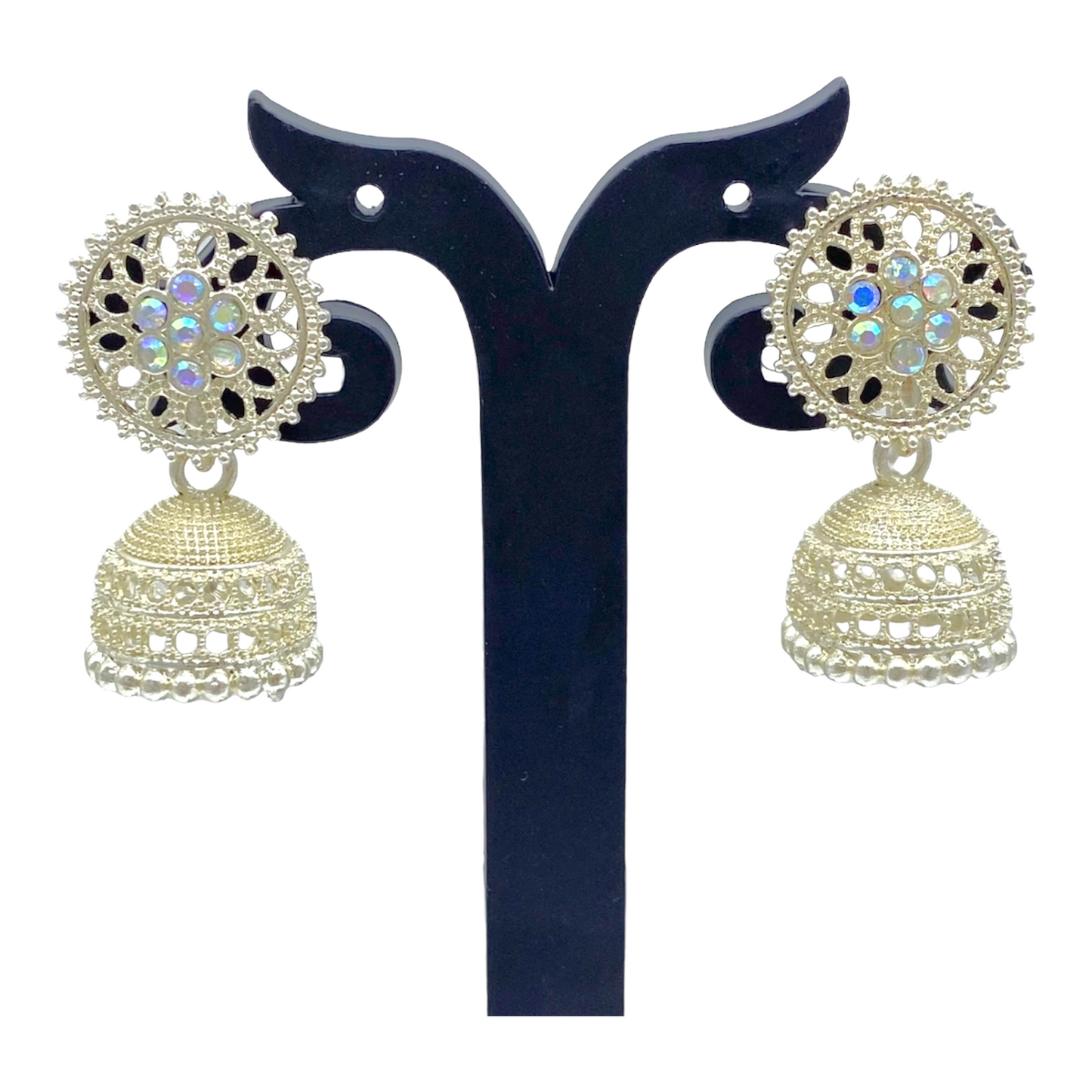 Small White Gold Earrings