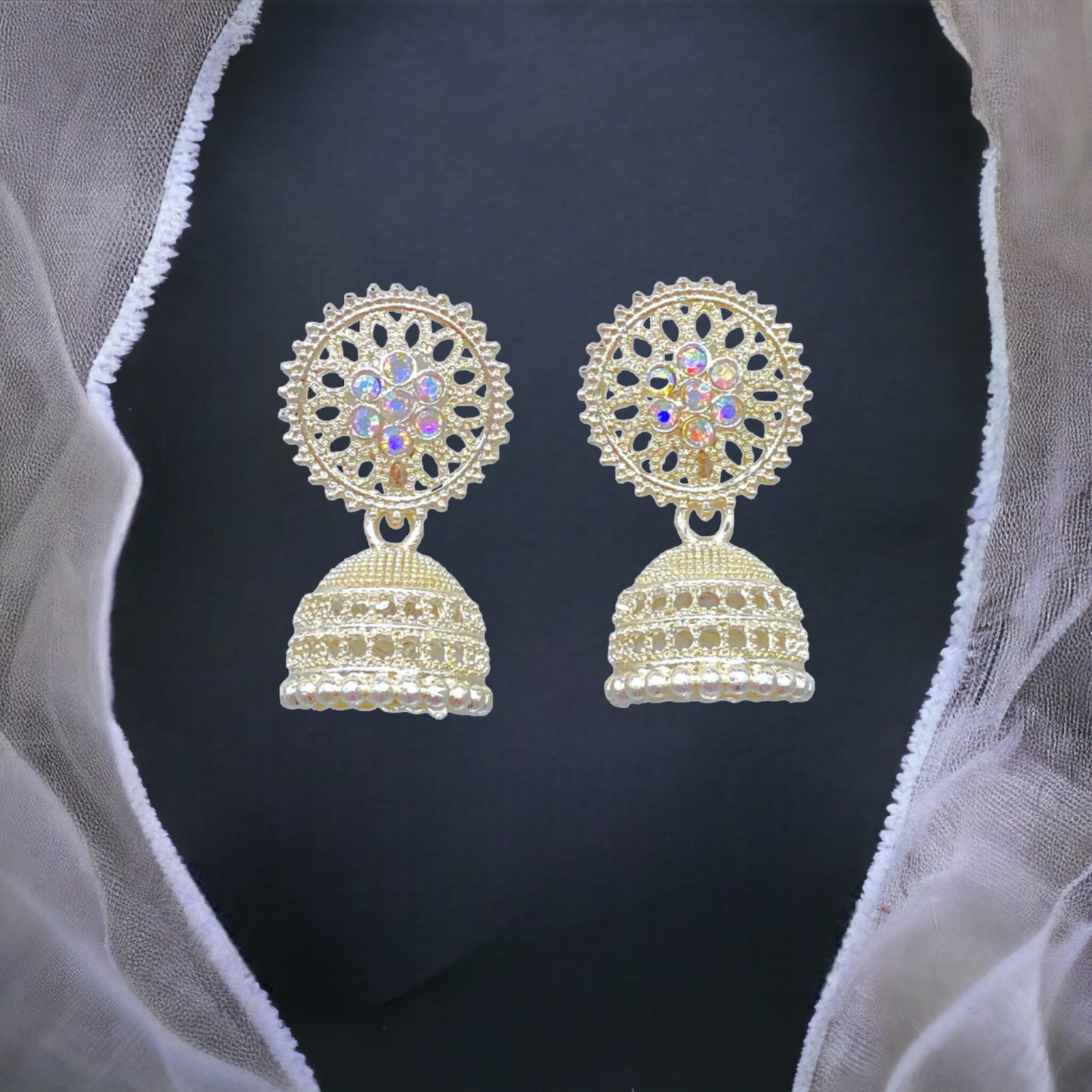 White Gold Earrings