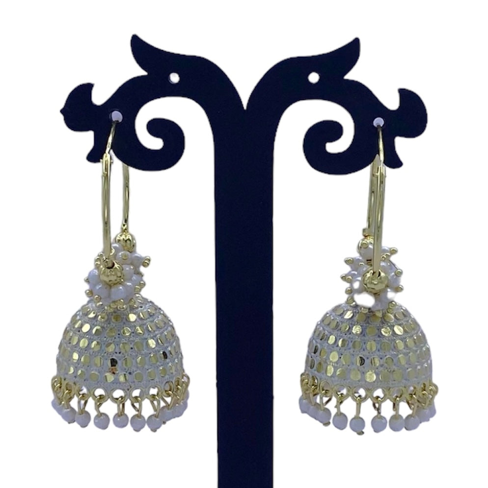 Color Earring with Stunning Doted Design