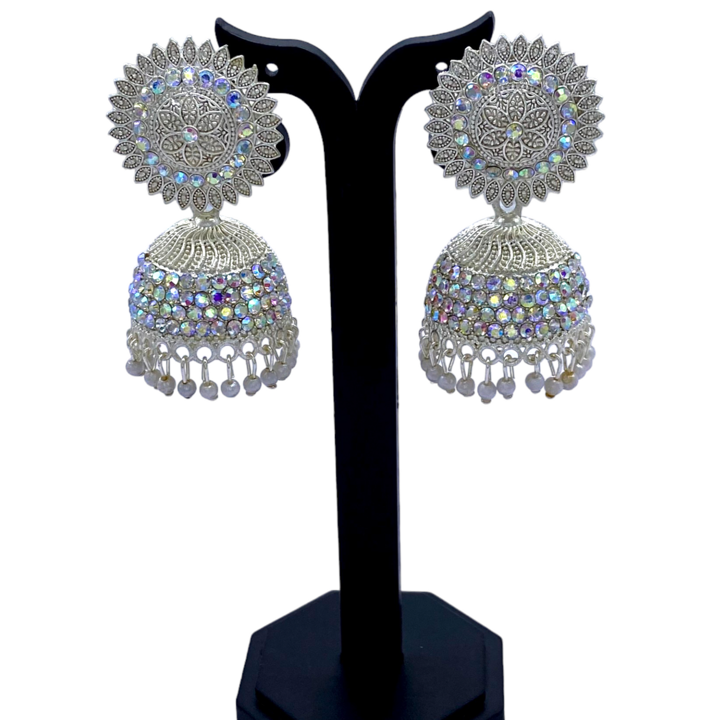 White Gold Zumkhi earring