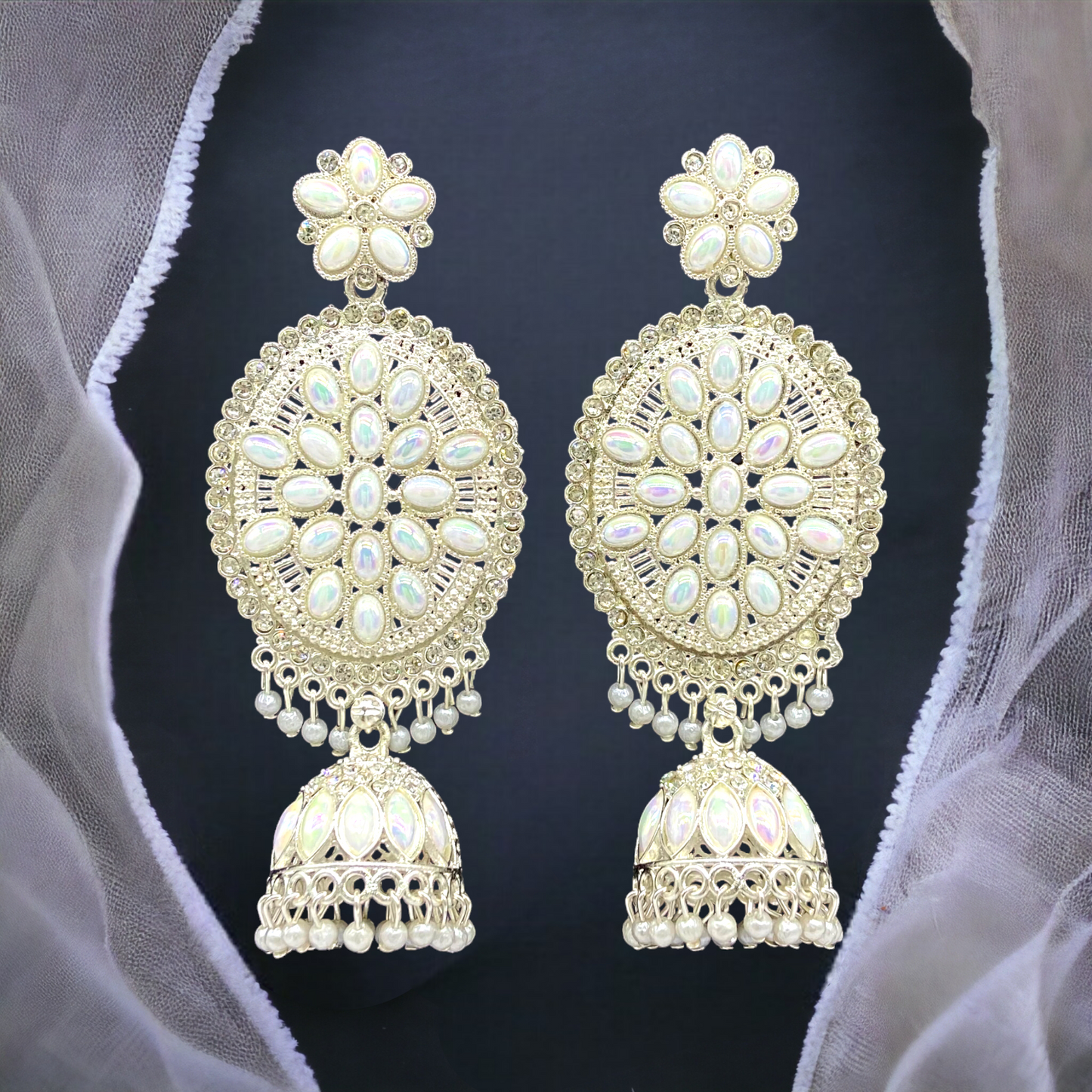 White Gold Earring