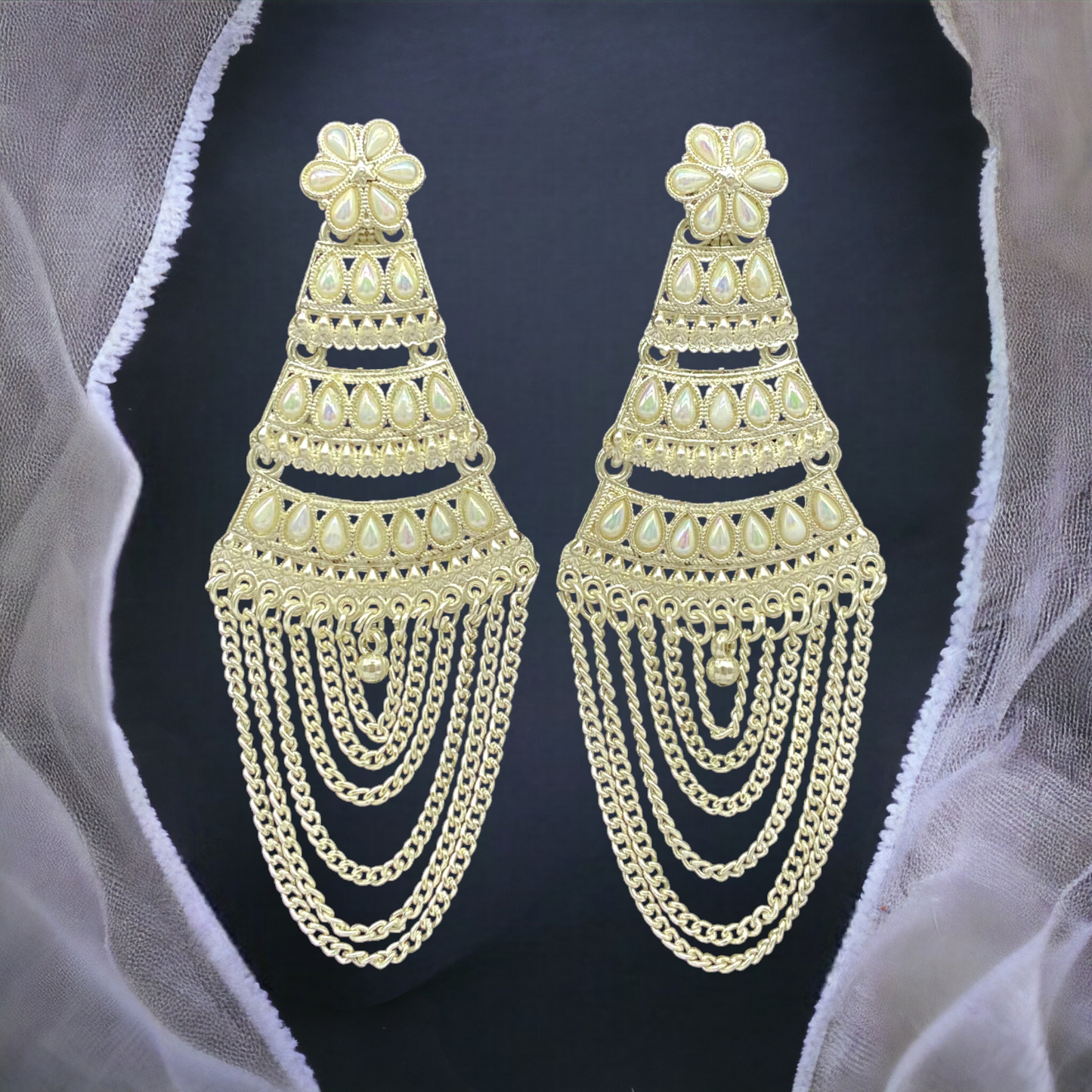 White Gold Earring