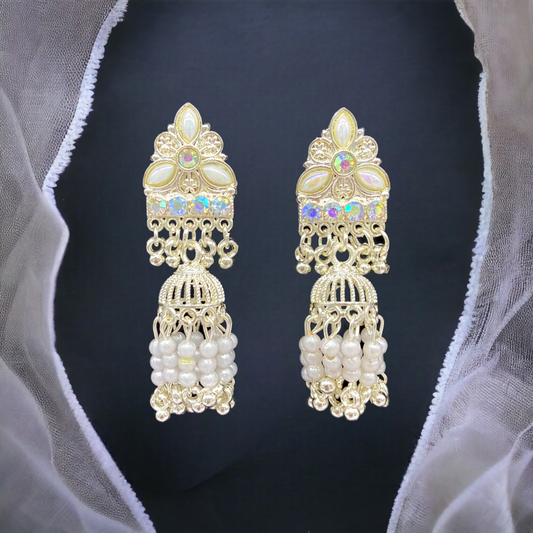 White Gold Earring