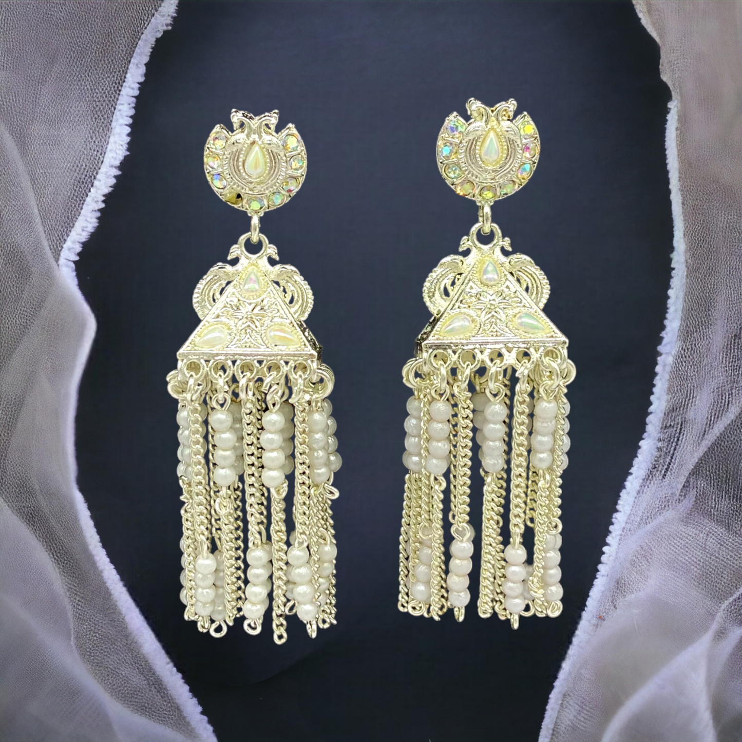 White Gold Earring