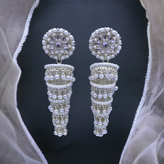 White Gold Earring