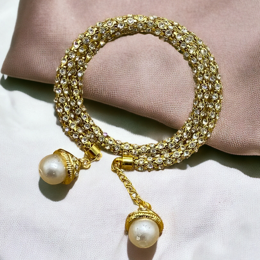Classic Pearl Silver Plating Bracelet