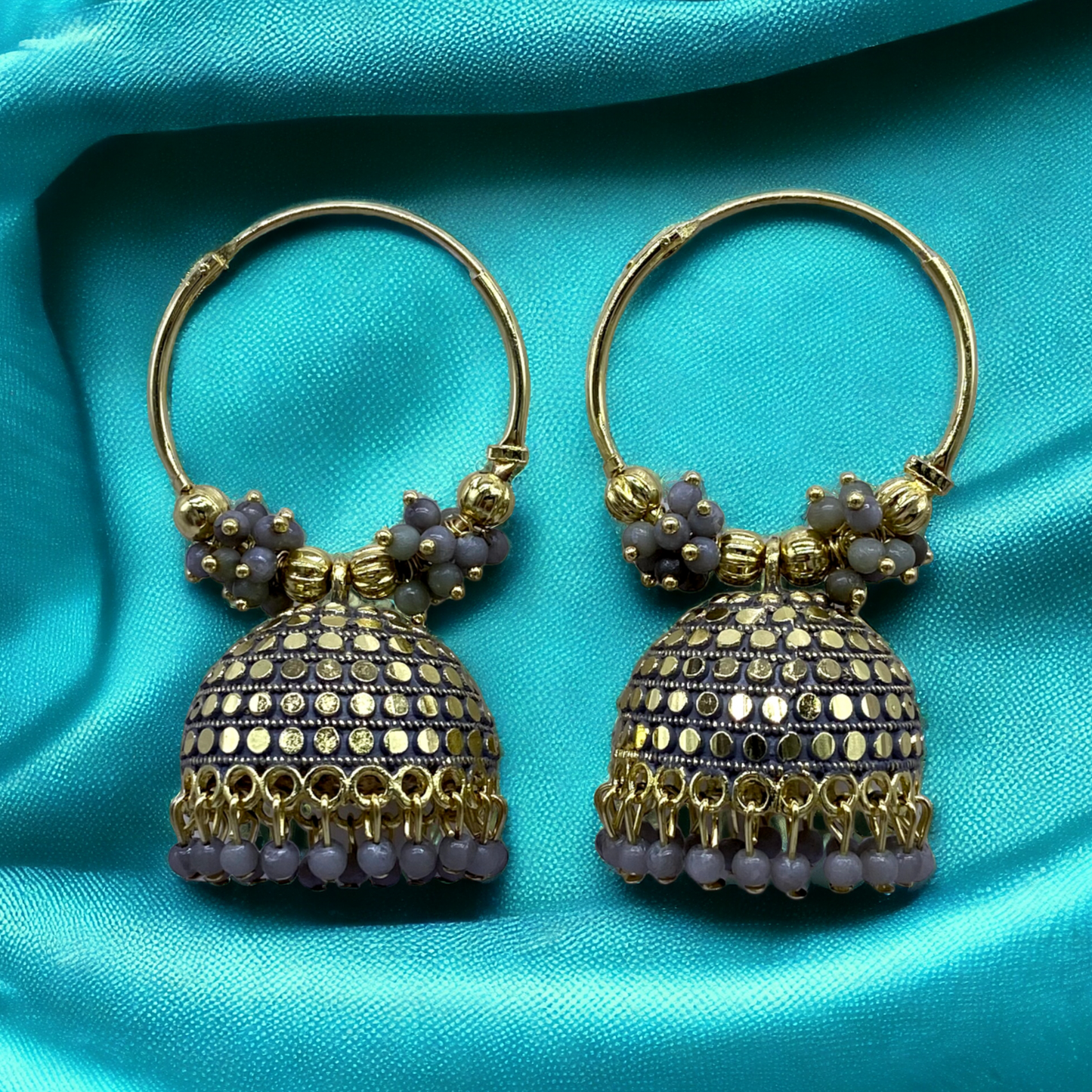 Color Earring with Stunning Doted Design