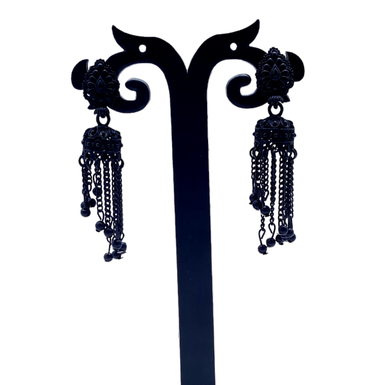 Oxidised Black Color ZUmkha with Cahin Tassel