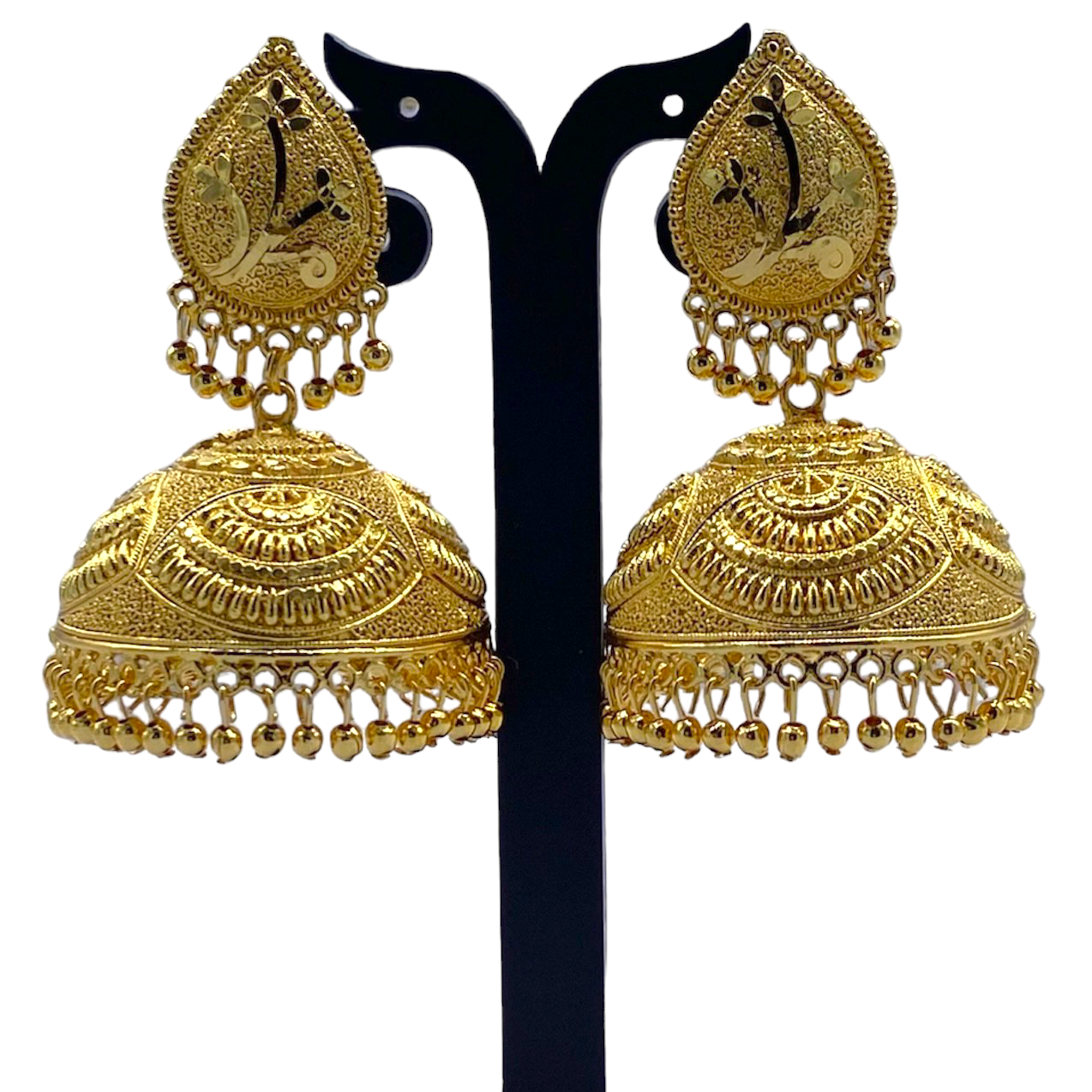 Big Gold Shining Zumkha Earrings